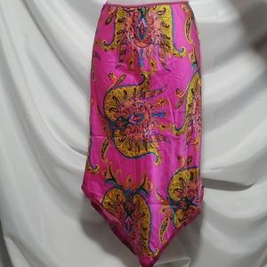 GUC Ticci Tonetto Women's Petite 100% Silk Skirt